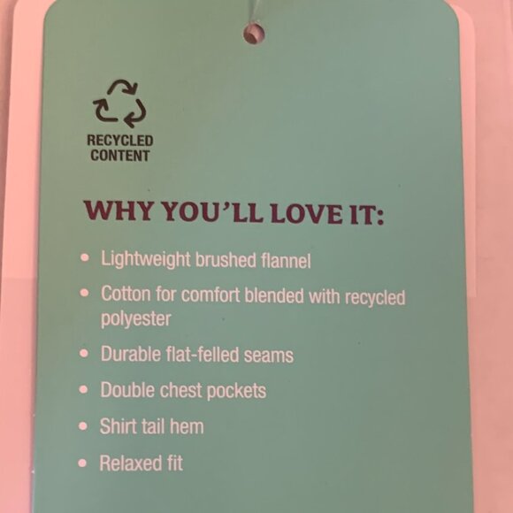 Marmot Women Fairfax Lightweight Boyfriend Flannel Shirt Wheat Medium NWT - Picture 6 of 12